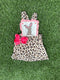 Bowtism Bunny Hop Cheetah Dress with Matching Bow - Bowtism