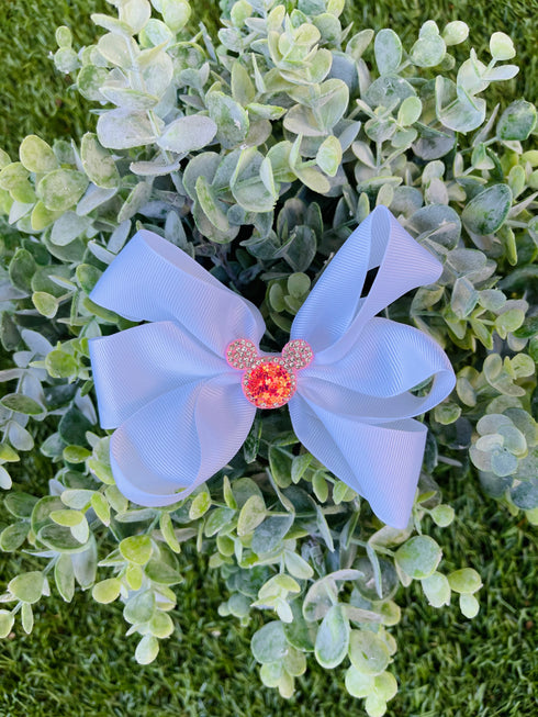 Bowtism White Bling Bow - Bowtism