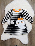 Bowtism Miss Little Ghost Dress with Matching Bow