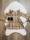 Bowtism Missy Plaid Dress with Matching Bow