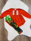 Bowtism Nature Lace Pants Set with Matching Bow