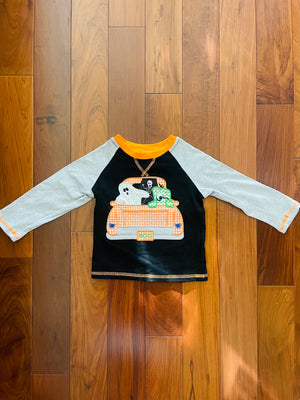 Bowtism Boys Halloween Party Time Shirt