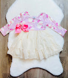 Bowtism Santa Baby Tutu Dress with Matching Bow