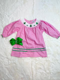 Bowtism Pretty Holiday Smock Dress with Matching Bow