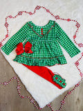 Bowtism Premier Plaid Holiday Set with Matching Bow