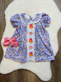 Bowtism Laura Grace Fall Dress with Matching Bow