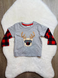 Bowtism Boys Cool Reindeer Holiday Shirt