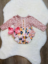 Bowtism Baby Emma Grace Romper with Matching Bow