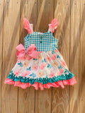 Bowtism Anna Marie Ruffle Dress with Matching Bow