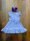 Bowtism Lilac Party Dress with Matching Bow