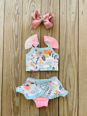 Bowtism Kaley Bathing Suit with Matching Bow