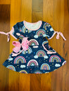 Bowtism Rainbow Pocket Twirl Dress