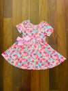 Bowtism Watermelon Lover Dress with Matching Bow