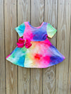Bowtism Brittany Twirl Dress with Matching Bow