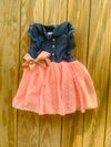 Bowtism Erica Belted Ruffle Dress with Matching Bow