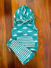 Bowtism Boys Shark Attack Shorts Set