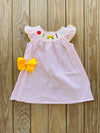 Bowtism Schoolhouse Smock Dress with Matching Bow