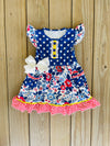 Bowtism Chaney Floral Dress with Matching Bow