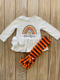 Bowtism Thankful Pants Set with Matching Bow