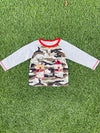 Bowtism Boys Camo Holiday Shirt