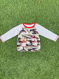 Bowtism Boys Camo Holiday Shirt
