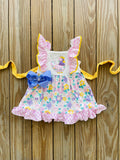 Bowtism Sweet Little Chick Dress with Matching Bow