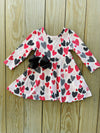 Bowtism Classic Love Heart Dress with Matching Bow