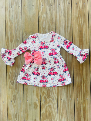 Bowtism Love Bug Dress with Matching Bow