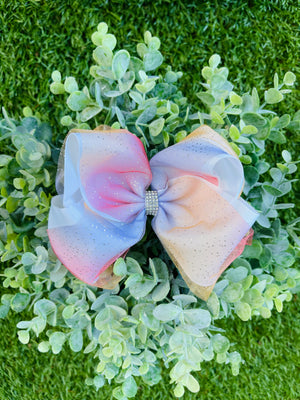 Bowtism Rainbow Sparkle Bow