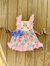 Bowtism Ruffle Bunny Dress with Matching Bow