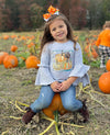 Bowtism Classic Fall Bell Shirt with Matching Bow
