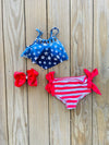 Bowtism America's Sweetheart Bathing Suit with Matching Bow