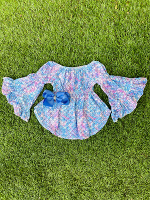 Bowtism Mermaid 🧜‍♀️ Ultimate Ruffle Dress