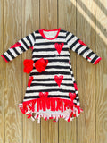 Bowtism Love Fringe Dress with Matching Bow