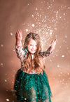 Bowtism Rainbow Christmas Tutu Dress with matching Bow