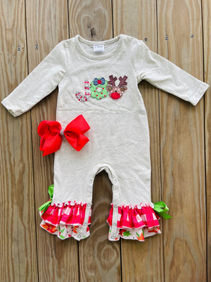 Bowtism Joy Romper with Matching Bow