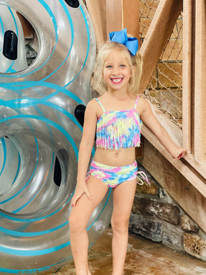 Bowtism Summer Squad Bathing Suit with Matching Bow