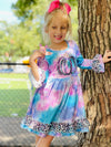 Bowtism Trendy Pumpkin Cheetah Dress
