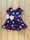 Bowtism Stars and Stripes Dress with Matching Bow