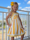 Bowtism Lemon Dress with Matching Bow