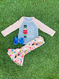 Bowtism Keep the Party Cracking Pants Set with Matching Bow