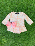 Bowtism Exclusive Animal Lullaby Romper with Matching Bow