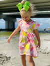 Bowtism Exclusive Fresh Lemon Dress with Matching Bow